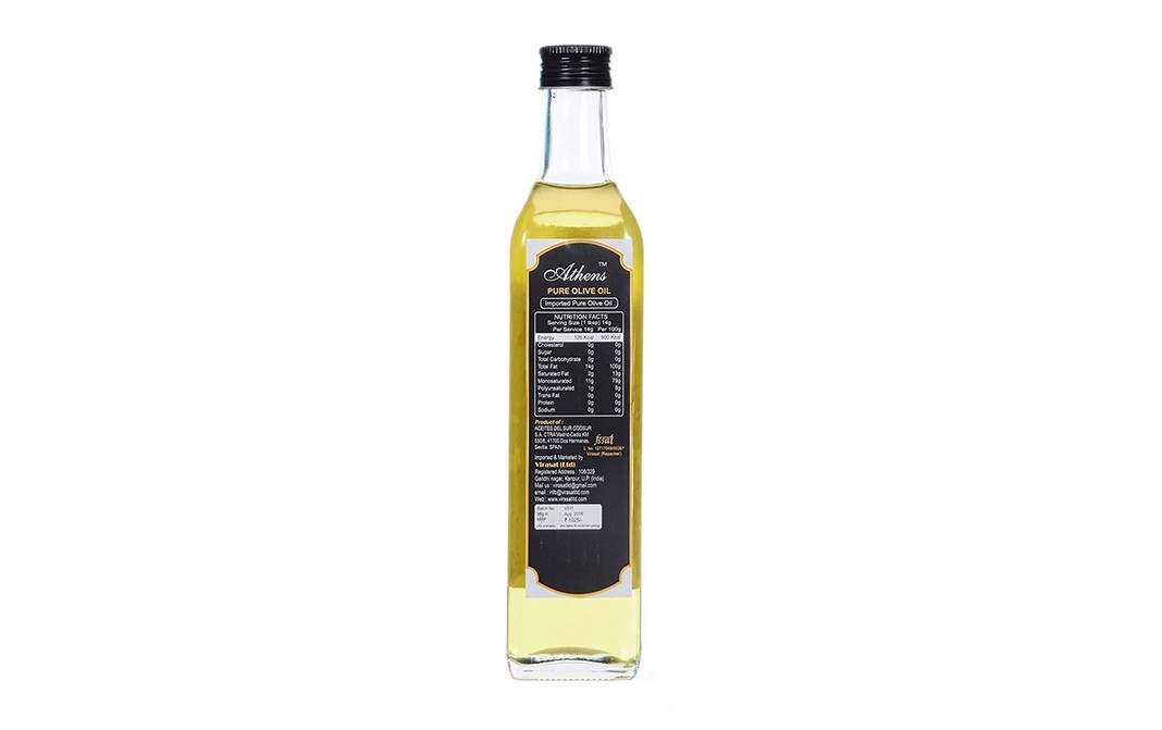 Athens Pure Olive Oil    Plastic Bottle  500 millilitre